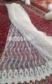 دوعدد پرده توری هم اندازه درحد نو