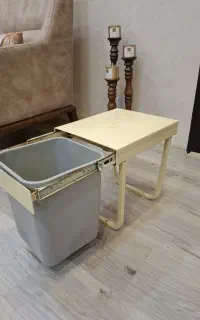 سطل زباله کابینتی توکار ریلی تمام فلز