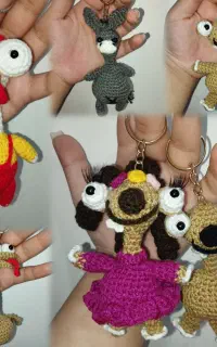 عروسک بافتنی گردن دراز
