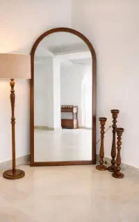 آینه قدی80*180چوبی مدل گنبدی