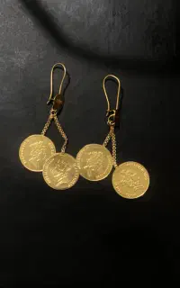 گوشواره دوسکه ای