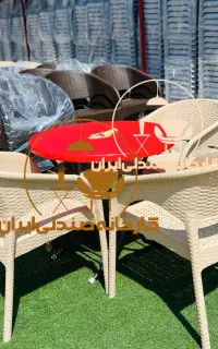 میز و صندلی پلاستیکی مدل عبدل نهارخوری صندلی باغی