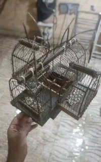 قفس تله چوبی دست بافت