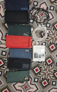 گاردa53وa55سیلیکونی باکابل دوسر تایپ سی اصلی شارژ