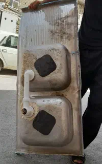 سینک دو قلوی کار کرده
