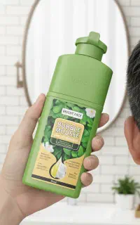 کاملاً طبیعی/شامپو رنگ مو مشکی مدل BlackPure/اصل