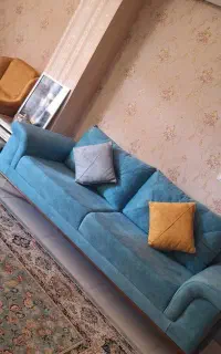 مبلمان چستر ۸نفره همراه با کاور پلاستیکی