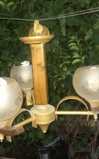 لوستر چوبی فلزی