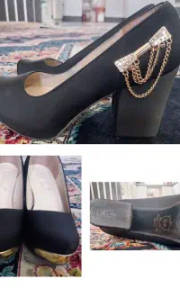 کفش مجلسی پاشنه دار و نیم بوتین