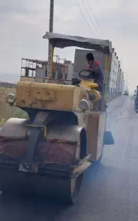 راننده غلطک آهنی و لاستیکی(آسفالت)