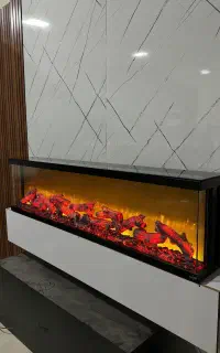 تولیدی شومینه برقی شومینه گازی زیر TV دکوراتیو lcd