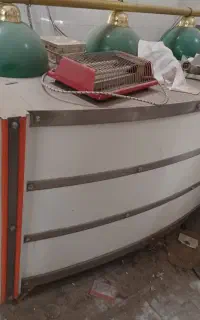 میز پیشخوان کانتر چک اوت فلزی استیل  ۱۵۰ در ۷۰