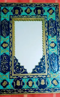 دو عدد آینه نقره قدیمی