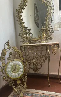 آینه وشعمدان برنز