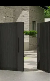درب در باغ باغی حیاطی حیات آهنی ویلایی باغ در
