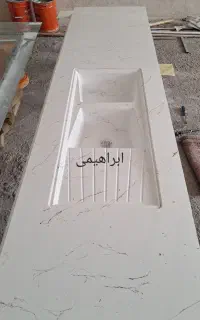 سینک مصنوعی کورین صفحه کابینت سینک ظرفشویی گرانیتی