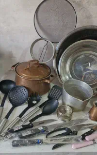 قابلمه مسی لگن ابکش چاقو ivo ملاقه کفگیر لایف هایت