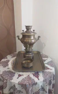 ست سماور برنجی عتیقه و قدیمی