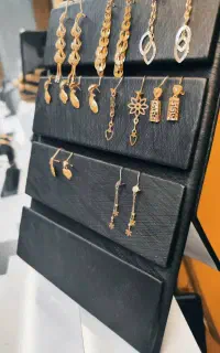 طلا نیم تک گوشواره