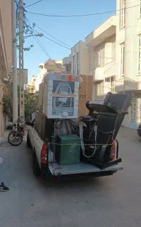 باربری اثاثیه منزل جهزیه وانت بار ایسوزو نسل جدید