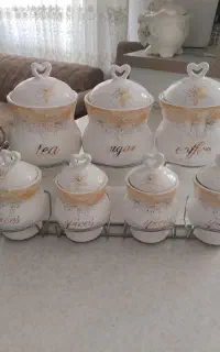 پا سماوری  ۷ تیکه سفید