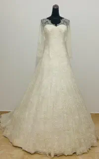 لباس عروس مارک پییر کاردین دانتل فرانسه(۳۶ تا ۴۰)