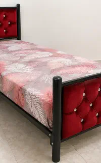 تخت یک‌نفره فلزی شیک و محکم