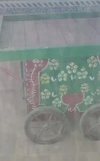 گاری چوبی میوه فروشی