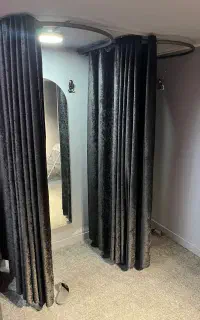 اتاق پروف پرده به همراه میله