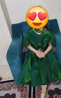 پیراهن مجلسی دخترانه وکفش مجلسی