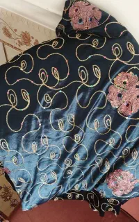 پارچه لباس محلی مخمل کشی