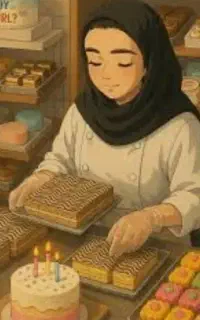 فروشنده خانم قنادی سرآسیاب