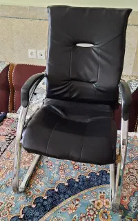صندلی اداری پایه استیل