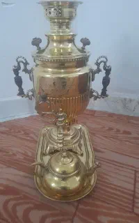 سماور قدمت دار روسی اصل زغالی