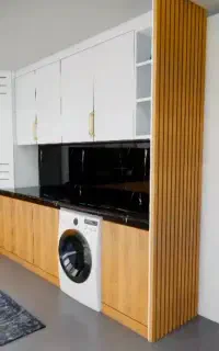 کابینت ام دی اف سفید گردویی/استفاده نشده/(دست دوم)