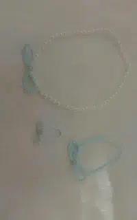 ست اکسسوری پاپیونی آبی پینترستی