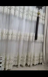 پرده گل برجسته