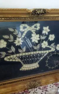 تابلو گل ساعت