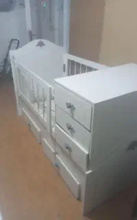 کمد بچه و تخت ۳منطوره نو