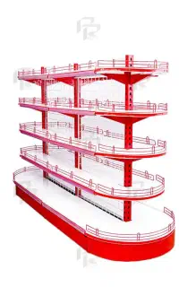 قفسه فلزی / وسط فروشگاهی