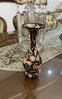 گلدان مسی الماس تراش