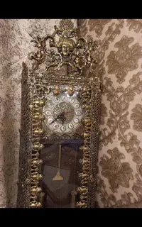 ساعت  ایستاده  طرح برنز