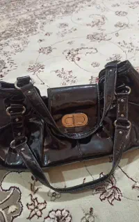 کیف چرم اصل کار کرده