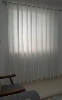 پرده پتینه شاین دار کاملا نو  میله پرده و تجهیزات