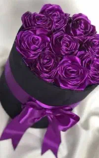 دسته گل روبانی