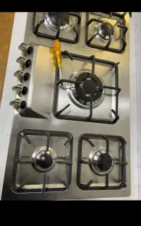 تخفیف استثنایی گاز ۵ شعله هود سینک استیل گرانیتی
