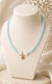 گردنی مرواریدی با طلا