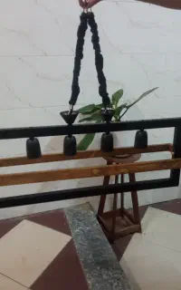 لوستر ترکیبی چوب و آهن