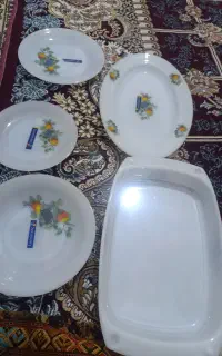 ظرف سیب گلابی گل قدیم اصل فرانسه