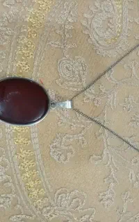 گردنی نقره عقیق